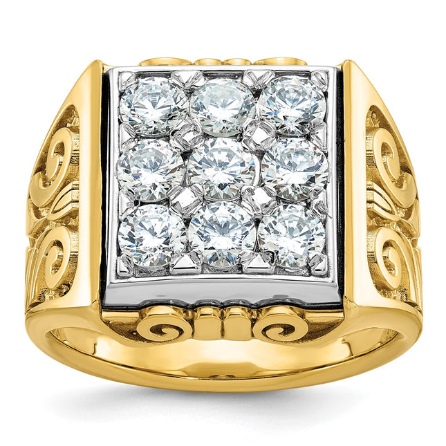 14k Two-tone Rings Style B59286 - Classique Jewelry Inc.