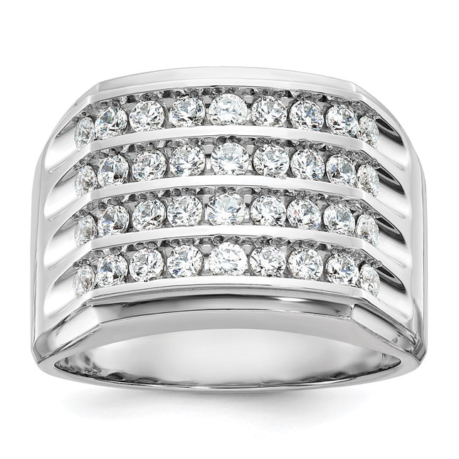 14k White Gold Rings Style B59287 - Classique Jewelry Inc.