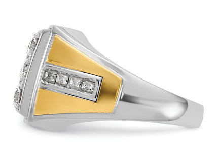 14k Two-tone Rings Style B59292 - Classique Jewelry Inc.