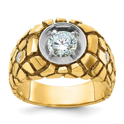 14K gold diamond ring