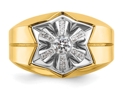 14k Two-tone Rings Style B59313 - Classique Jewelry Inc.