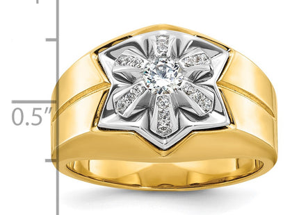 14k Two-tone Rings Style B59313 - Classique Jewelry Inc.
