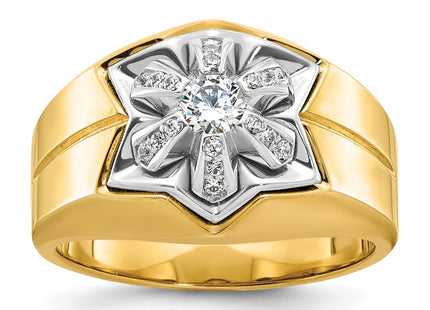 14k Two-tone Rings Style B59313 - Classique Jewelry Inc.