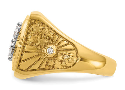 14k Two-tone Rings Style B59315 - Classique Jewelry Inc.