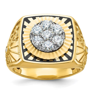 14k Two-tone Rings Style B59315 - Classique Jewelry Inc.