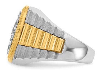 14k Two-tone Rings Style B59319 - Classique Jewelry Inc.