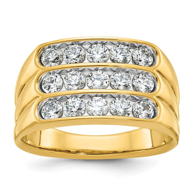 14K gold diamond ring