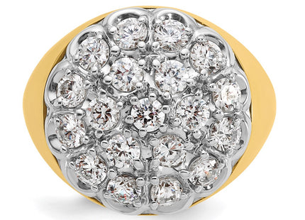 14k Two-tone Rings Style B59351 - Classique Jewelry Inc.