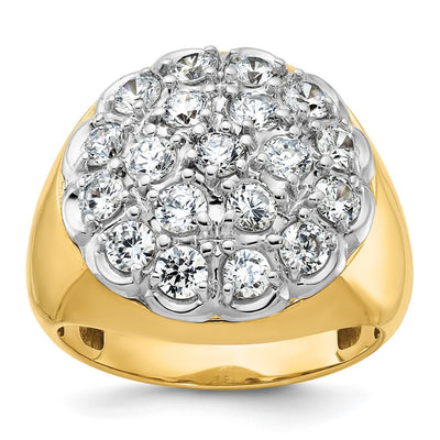 14K gold diamond ring