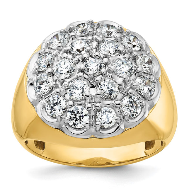 14k Two-tone Rings Style B59351 - Classique Jewelry Inc.