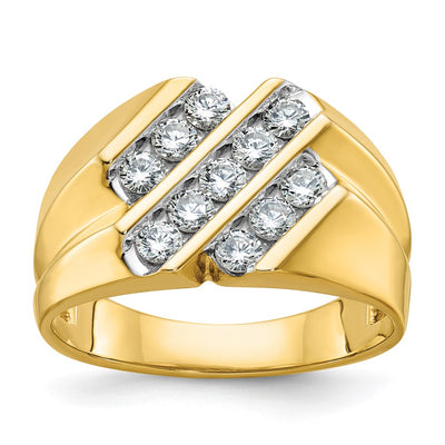 14K gold diamond ring