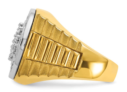 14k Two-tone Rings Style B59377 - Classique Jewelry Inc.