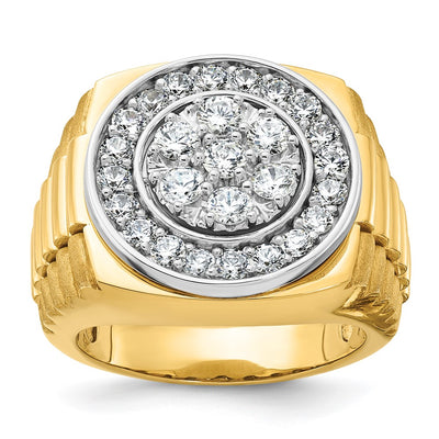 14K gold diamond ring