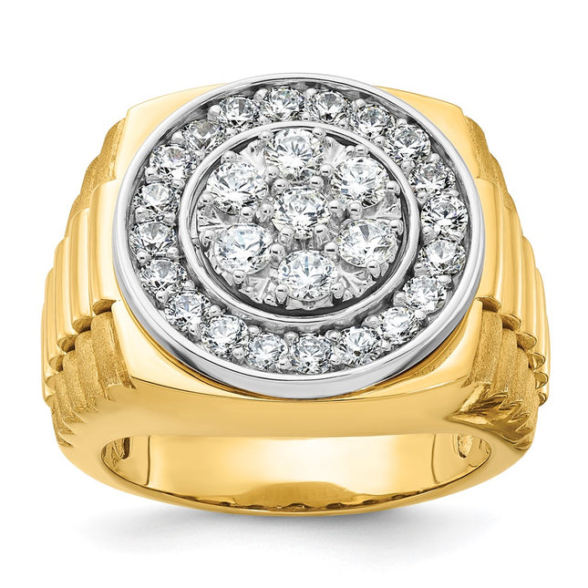 14k Two-tone Rings Style B59377 - Classique Jewelry Inc.