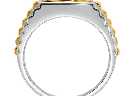 14k Two-tone Rings Style B59382 - Classique Jewelry Inc.
