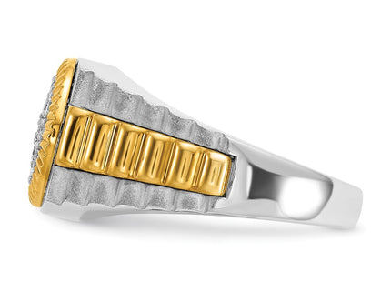 14k Two-tone Rings Style B59382 - Classique Jewelry Inc.