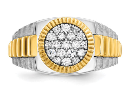 14k Two-tone Rings Style B59382 - Classique Jewelry Inc.