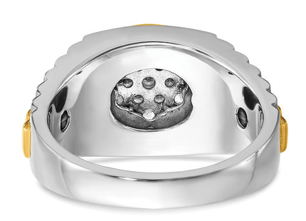 14k Two-tone Rings Style B59382 - Classique Jewelry Inc.
