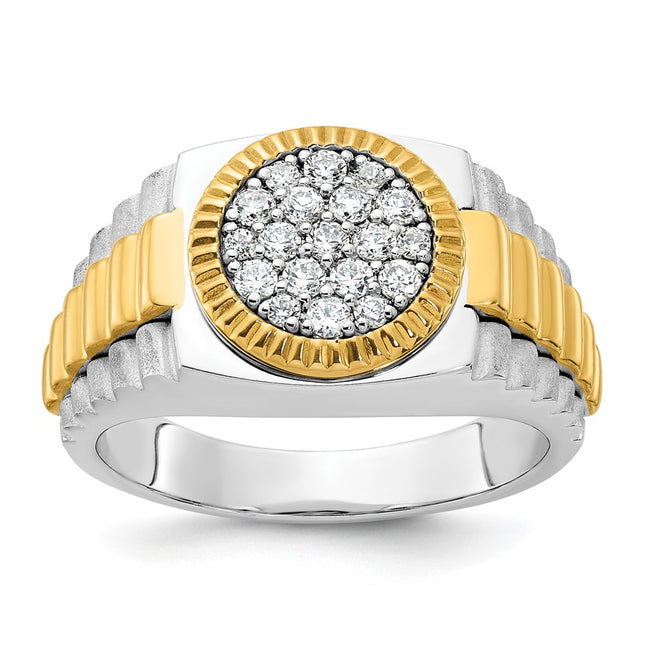 14k Two-tone Rings Style B59382 - Classique Jewelry Inc.