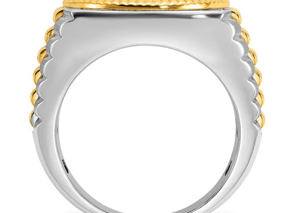 14k Two-tone Rings Style B59383 - Classique Jewelry Inc.