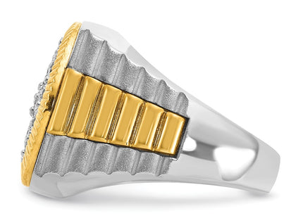14k Two-tone Rings Style B59383 - Classique Jewelry Inc.