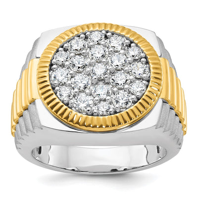 14K gold diamond ring