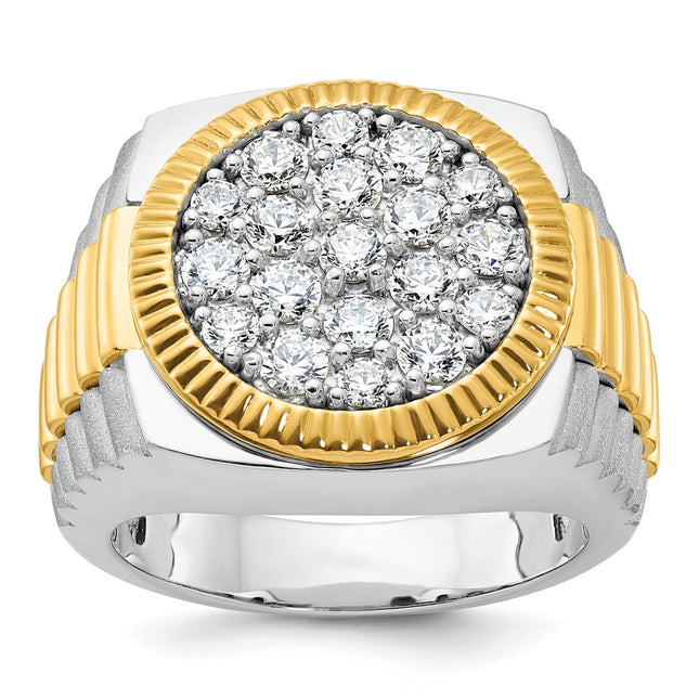 14k Two-tone Rings Style B59383 - Classique Jewelry Inc.