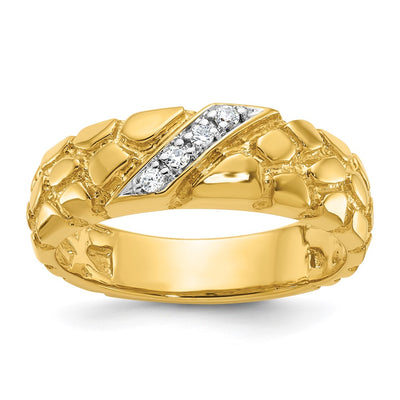 14K gold diamond ring