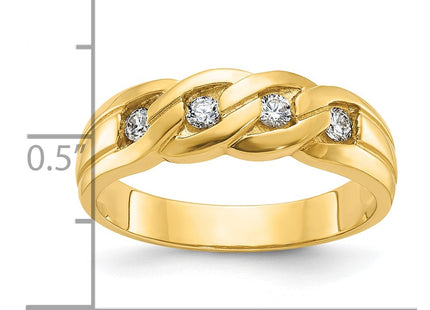 14k Yellow Gold Rings Style B60614 - Classique Jewelry Inc.