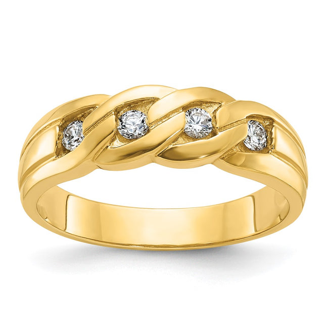 14k Yellow Gold Rings Style B60614 - Classique Jewelry Inc.