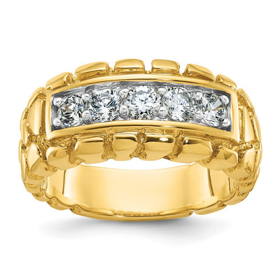 14K gold diamond ring