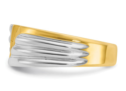 14k Two-tone Rings Style B62288 - Classique Jewelry Inc.