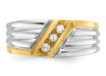 14k Two-tone Rings Style B62288 - Classique Jewelry Inc.