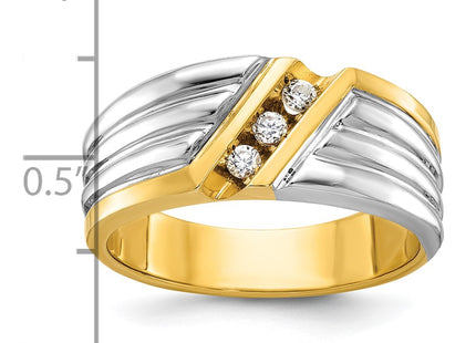 14k Two-tone Rings Style B62288 - Classique Jewelry Inc.