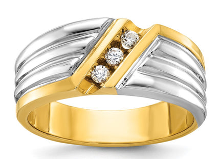 14k Two-tone Rings Style B62288 - Classique Jewelry Inc.