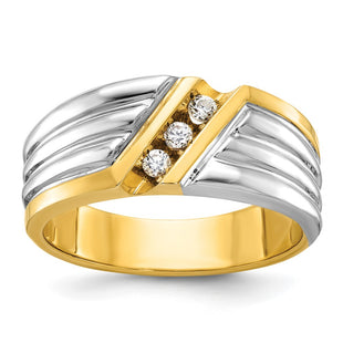 14k Two-tone Rings Style B62288 - Classique Jewelry Inc.