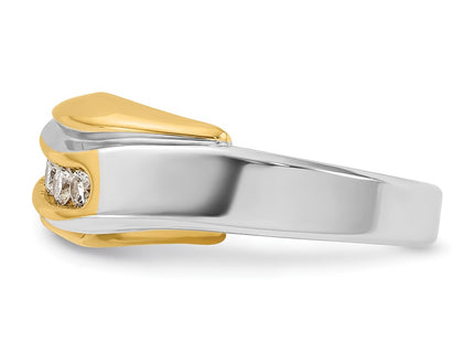 14k Two-tone Rings Style B63061 - Classique Jewelry Inc.