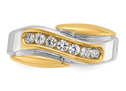 14k Two-tone Rings Style B63061 - Classique Jewelry Inc.