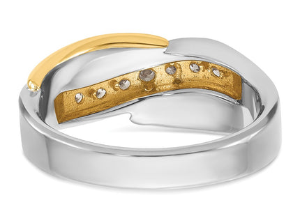 14k Two-tone Rings Style B63061 - Classique Jewelry Inc.