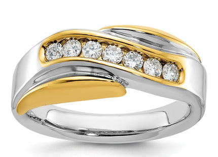 14k Two-tone Rings Style B63061 - Classique Jewelry Inc.