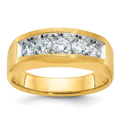 14K gold diamond ring