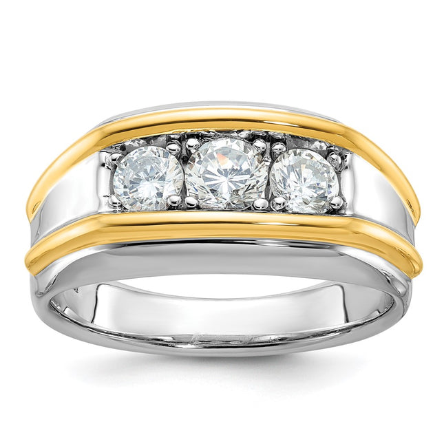 14k Two-tone Rings Style B63174 - Classique Jewelry Inc.