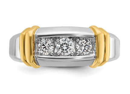 14k Two-tone Rings Style B63179 - Classique Jewelry Inc.