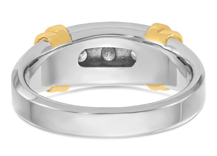 14k Two-tone Rings Style B63179 - Classique Jewelry Inc.