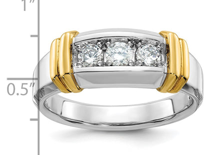 14k Two-tone Rings Style B63179 - Classique Jewelry Inc.