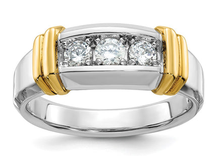 14k Two-tone Rings Style B63179 - Classique Jewelry Inc.