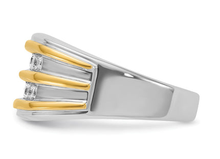 14k Two-tone Rings Style B63185 - Classique Jewelry Inc.
