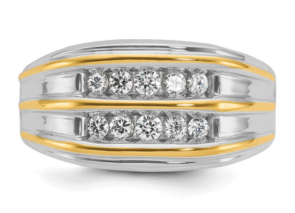 14k Two-tone Rings Style B63185 - Classique Jewelry Inc.