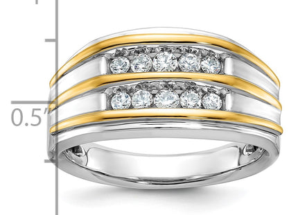 14k Two-tone Rings Style B63185 - Classique Jewelry Inc.