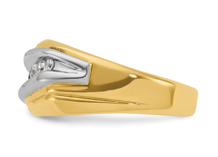 14k Two-tone Rings Style B63198 - Classique Jewelry Inc.